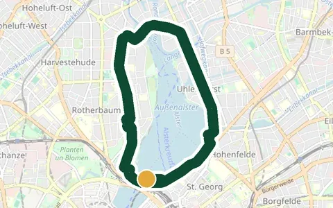 Karte: Außenalster-Runde