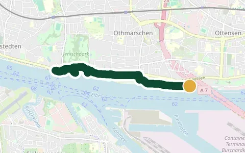 Karte: Elbstrand Övelgönne